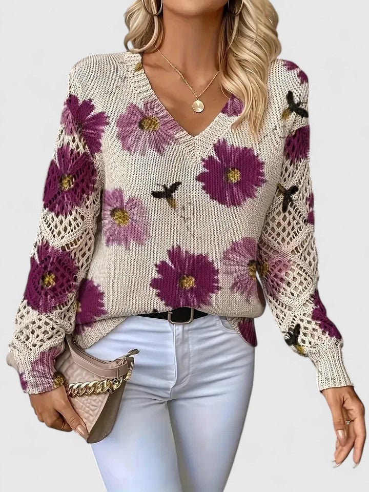 Aurélie | Floral Design Sweater