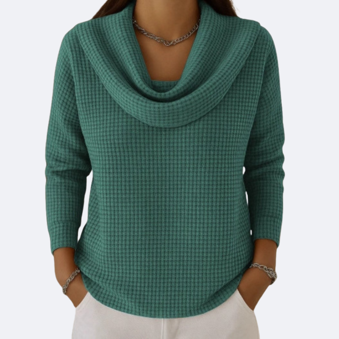 LIVIA - Collar Thermal Sweater