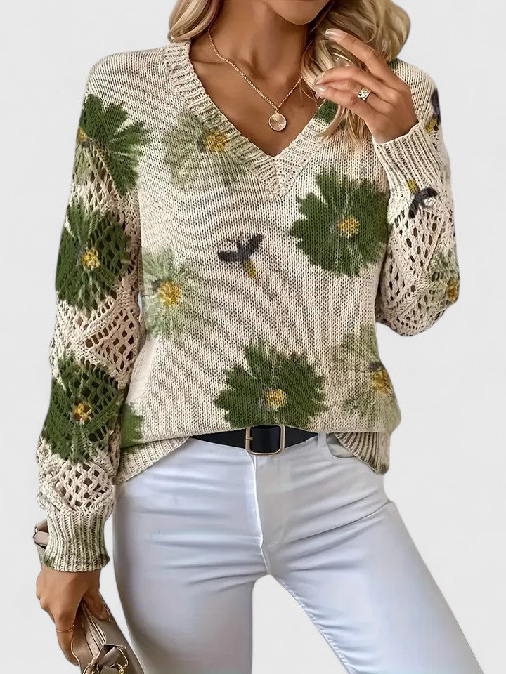 Aurélie | Floral Design Sweater