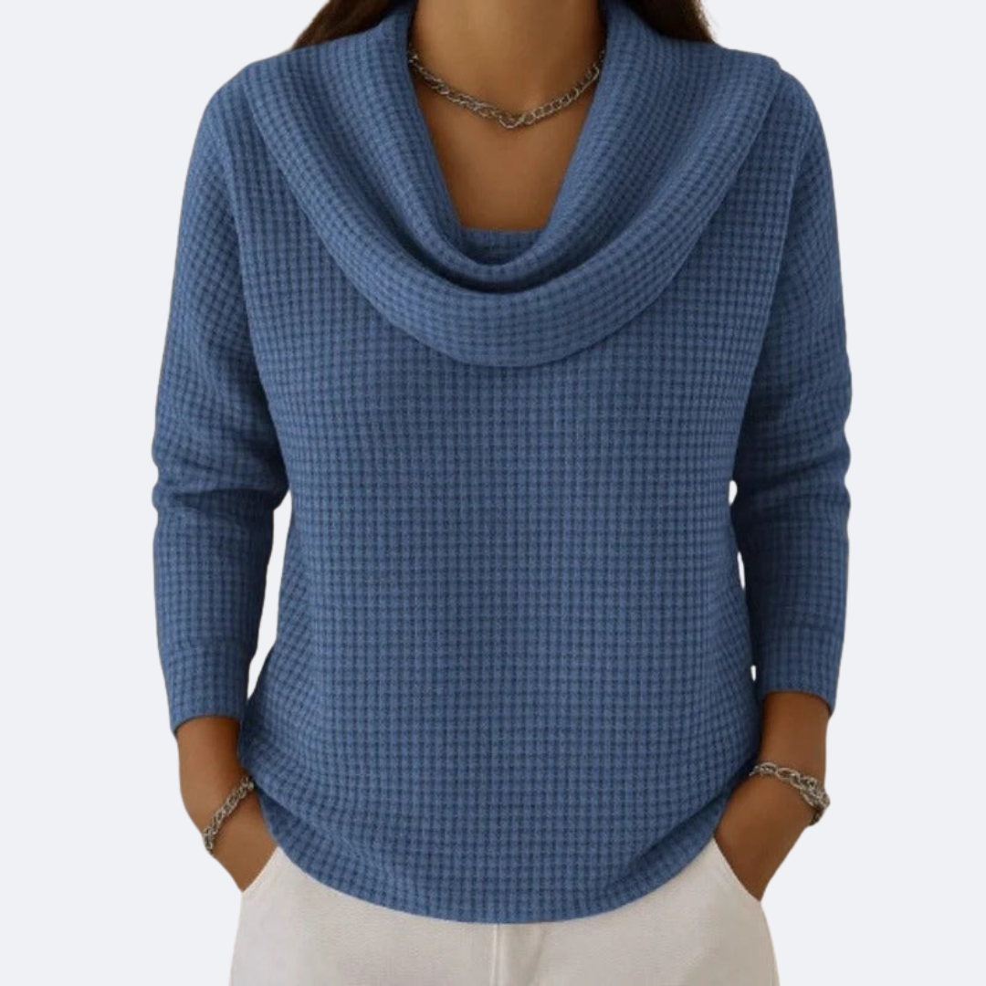 LIVIA - Collar Thermal Sweater