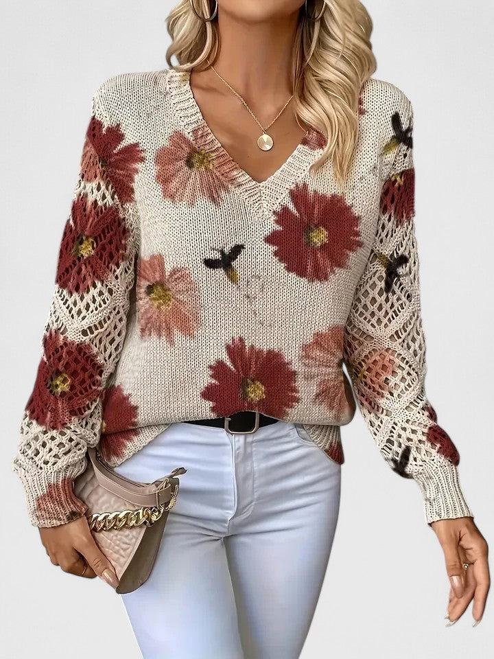 Aurélie | Floral Design Sweater