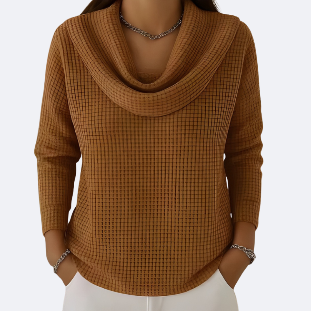 LIVIA - Collar Thermal Sweater