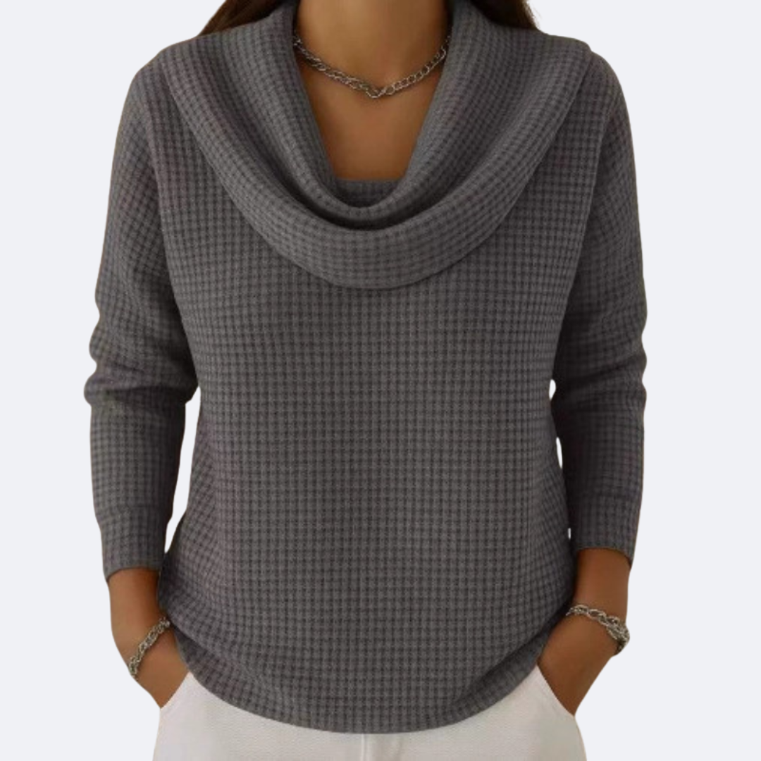 LIVIA - Collar Thermal Sweater