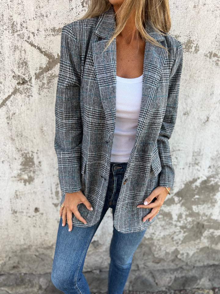 Casual Plaid Blazer