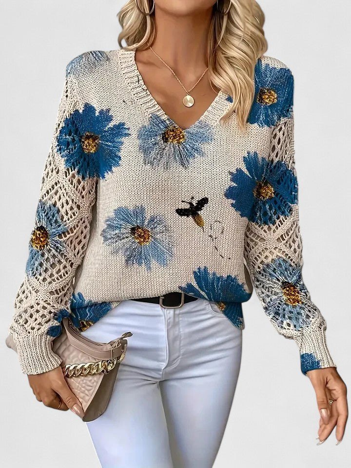Aurélie | Floral Design Sweater