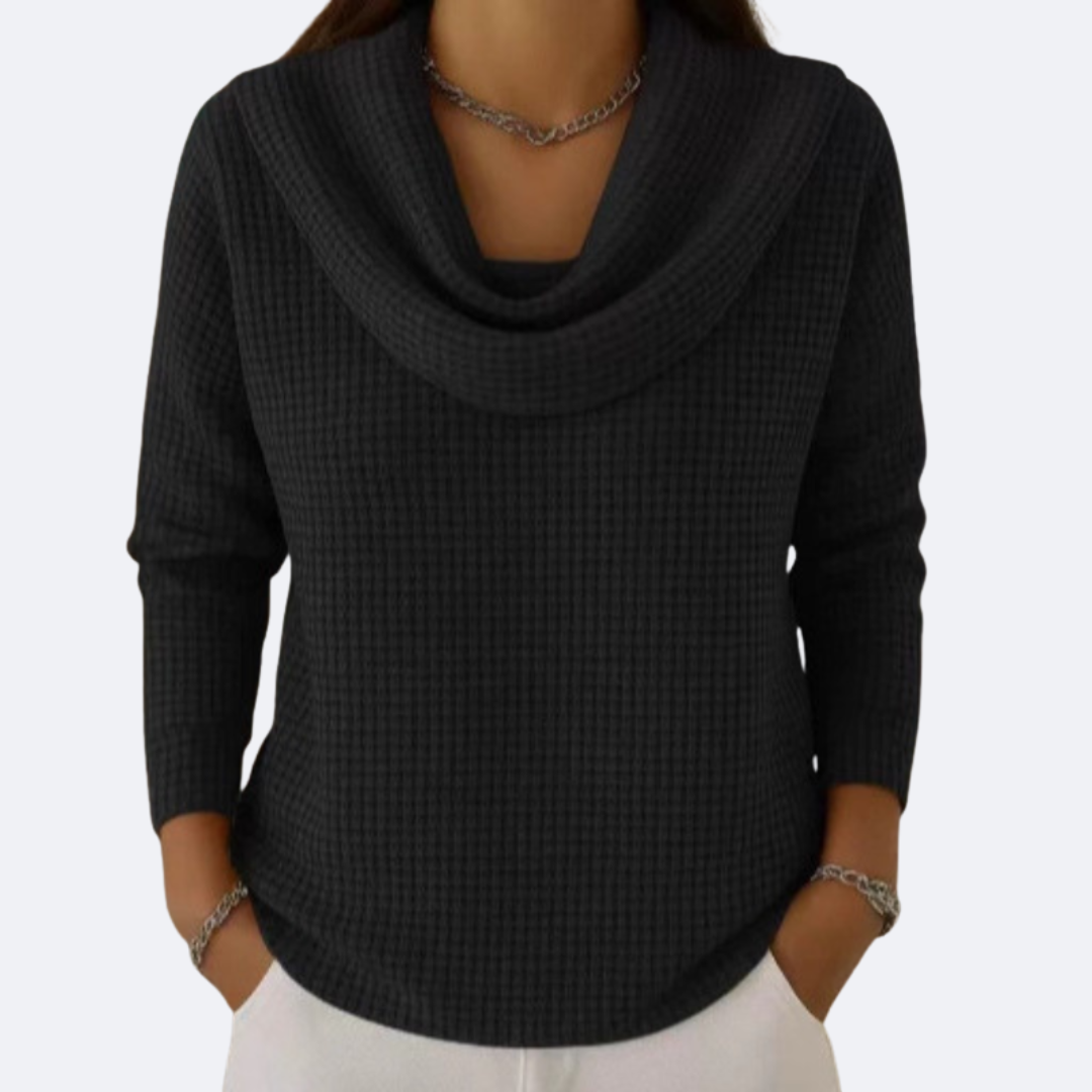 LIVIA - Collar Thermal Sweater