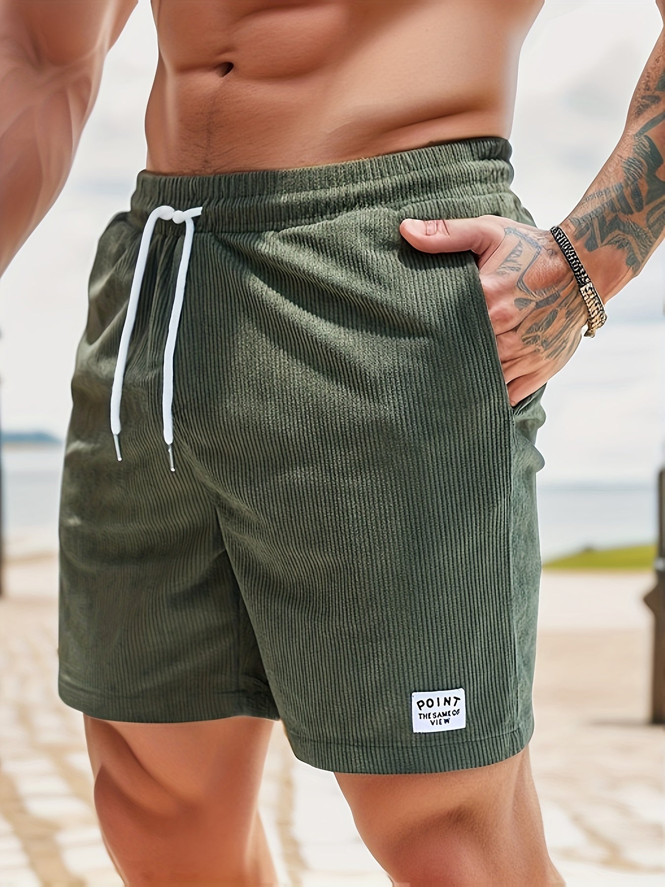 Ruben | Urban Cord Drawstring Shorts