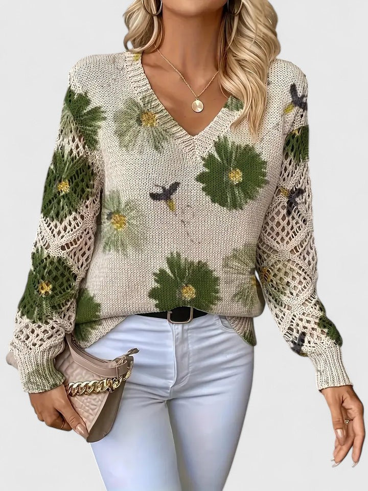 Aurélie | Floral Design Sweater
