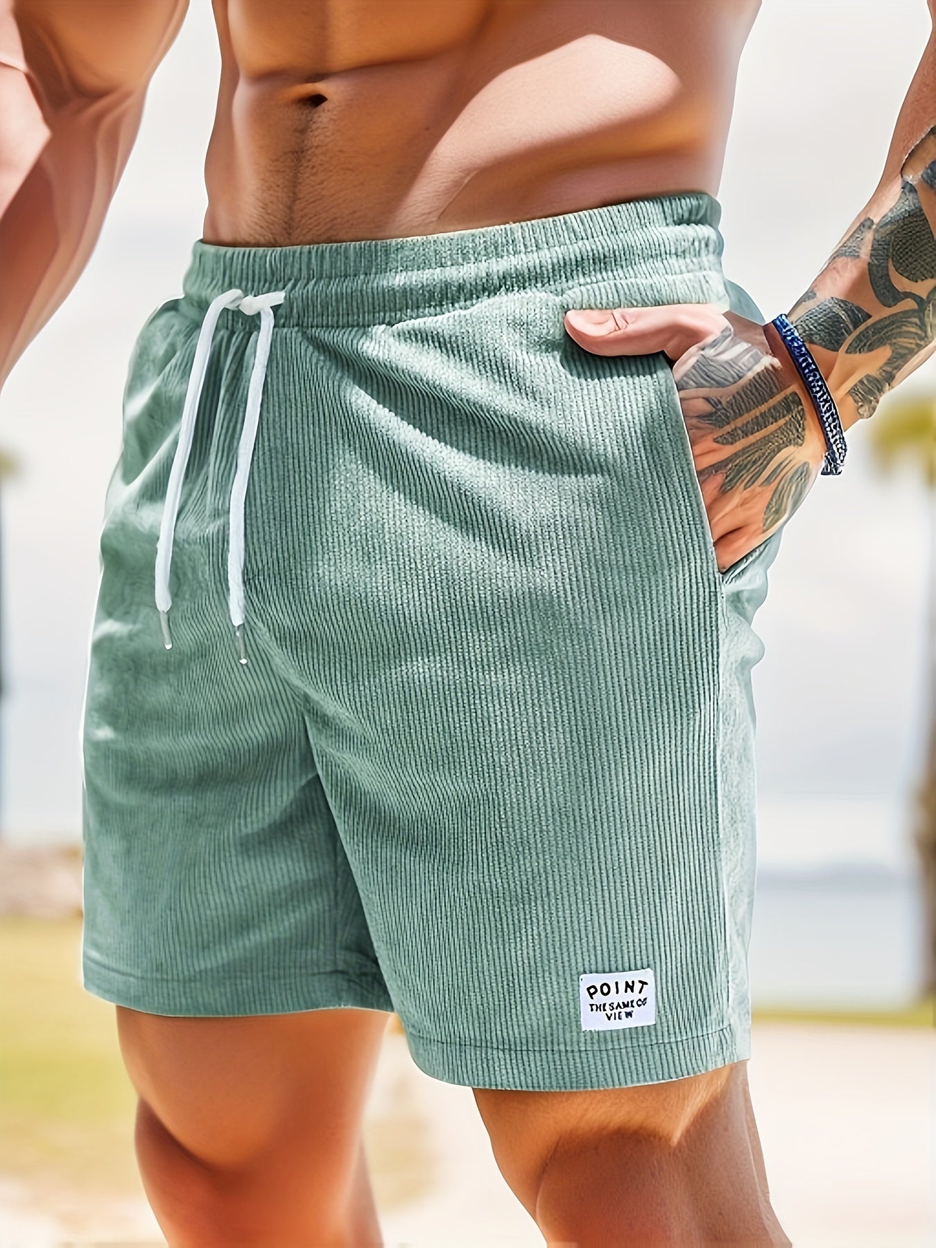 Ruben | Urban Cord Drawstring Shorts