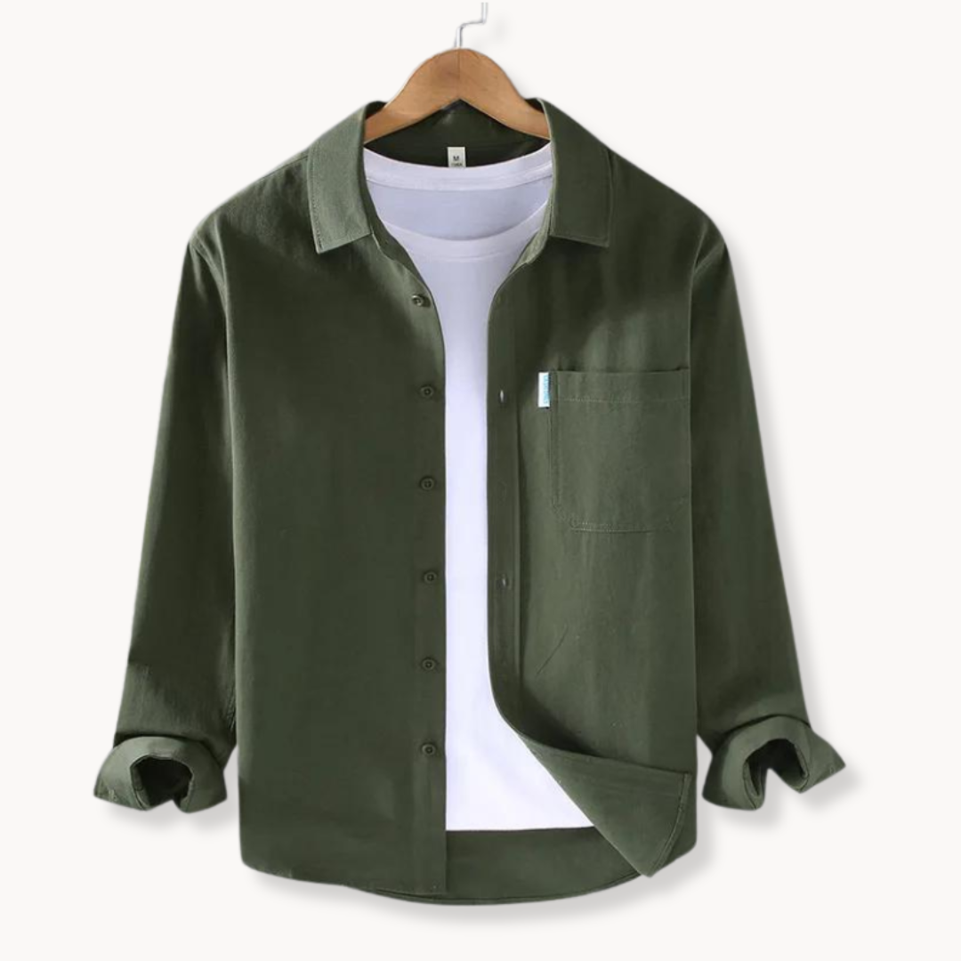  Jaroel | Casual Chest-Pocket Shirt