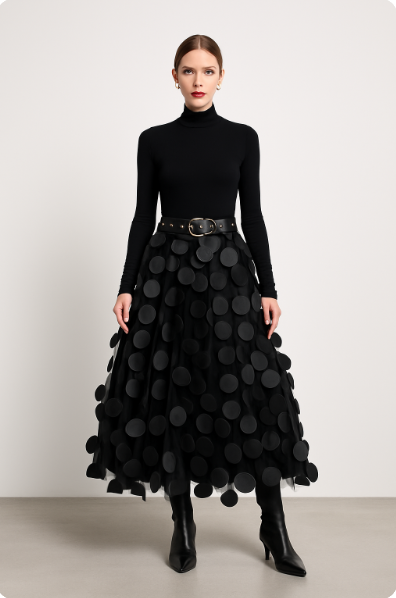 Doralinde | Flowy A-Line Maxi Skirt