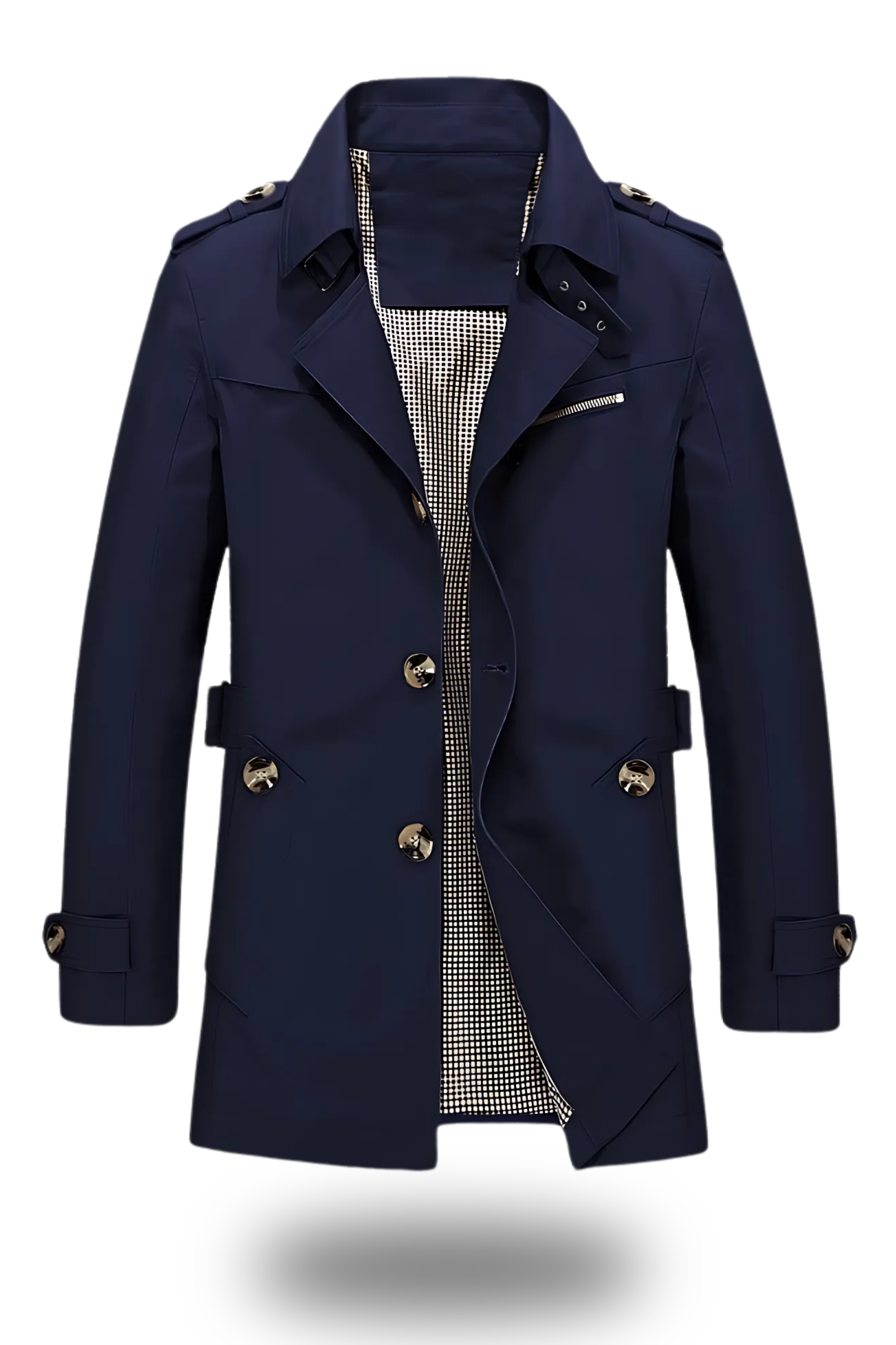 Milan | Classic Fold-Collar Trenchcoat