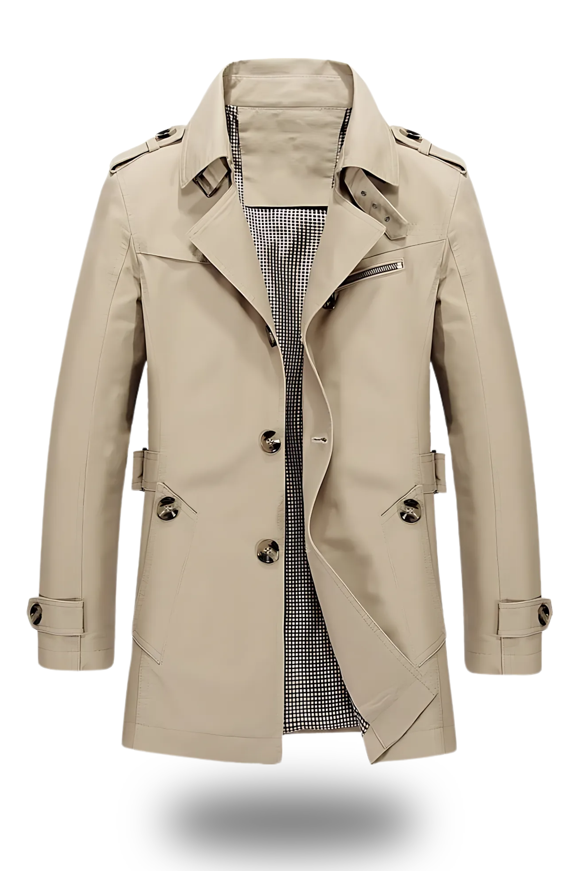 Milan | Classic Fold-Collar Trenchcoat