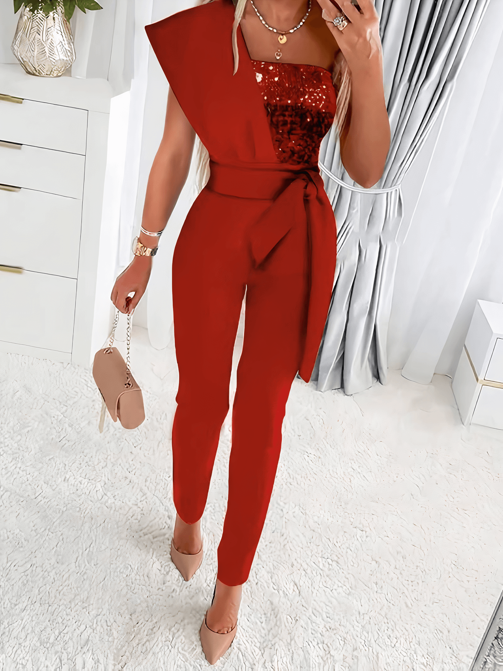 Verenna | Dazzling Fitted Jumpsuit