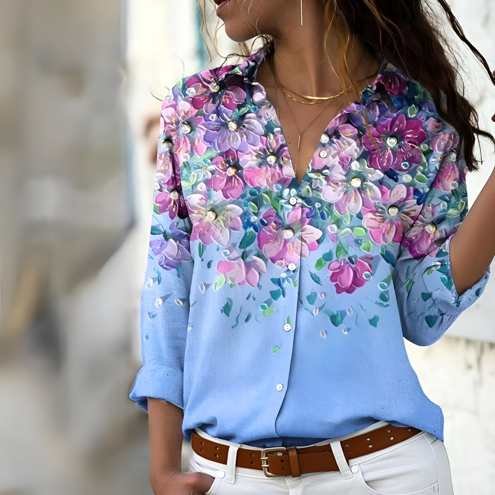 Bettina | Printed Casual Blouse