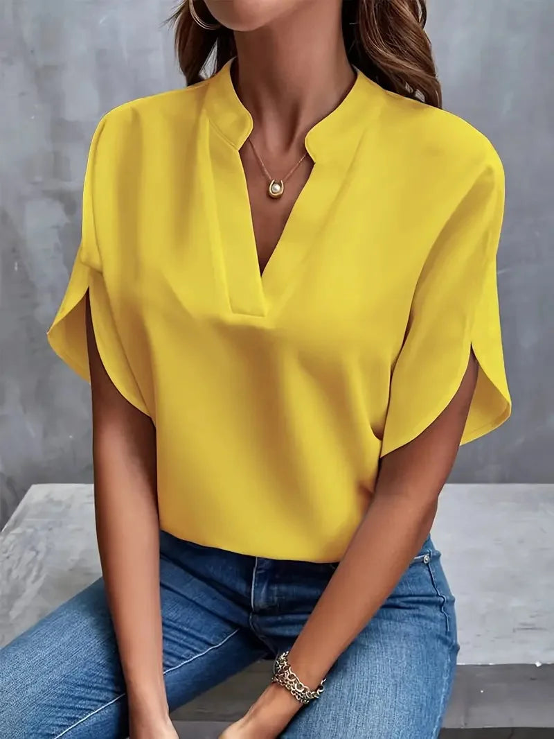 Grace – Soft and elegant blouse with v-neck