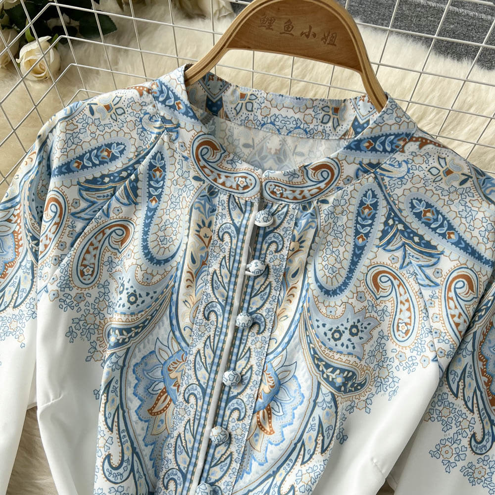 Brunhilde | Floral Belted A-Line Dress