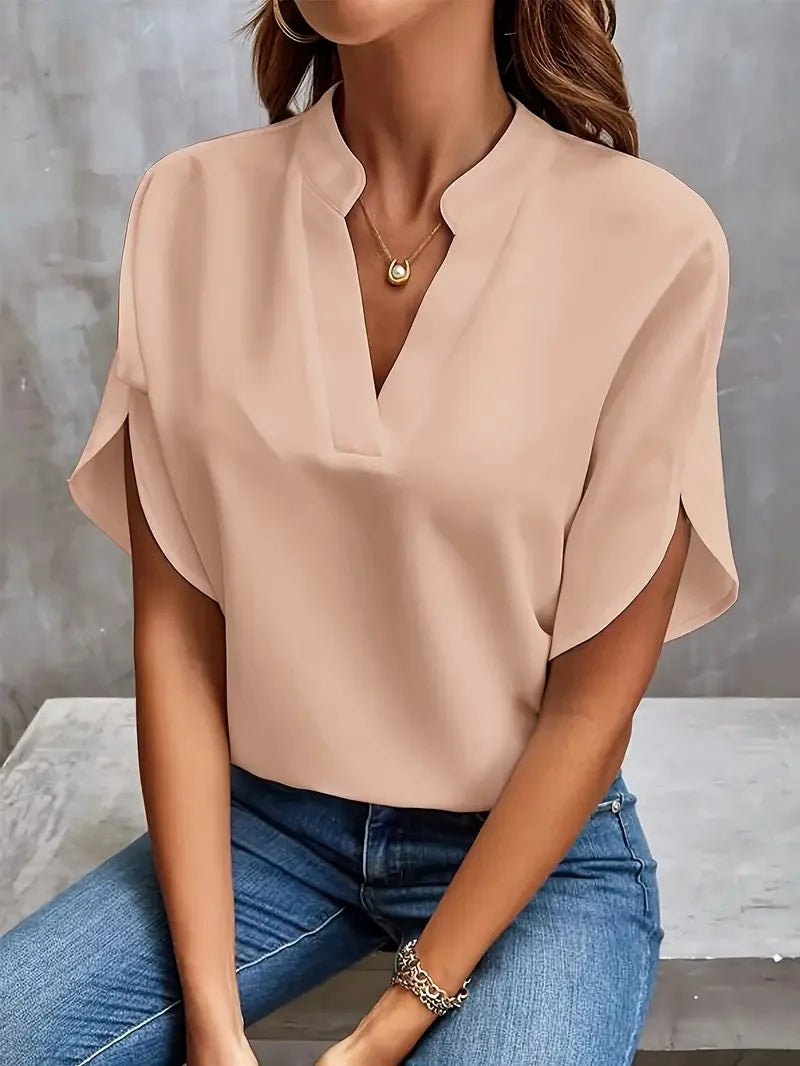 Grace – Soft and elegant blouse with v-neck