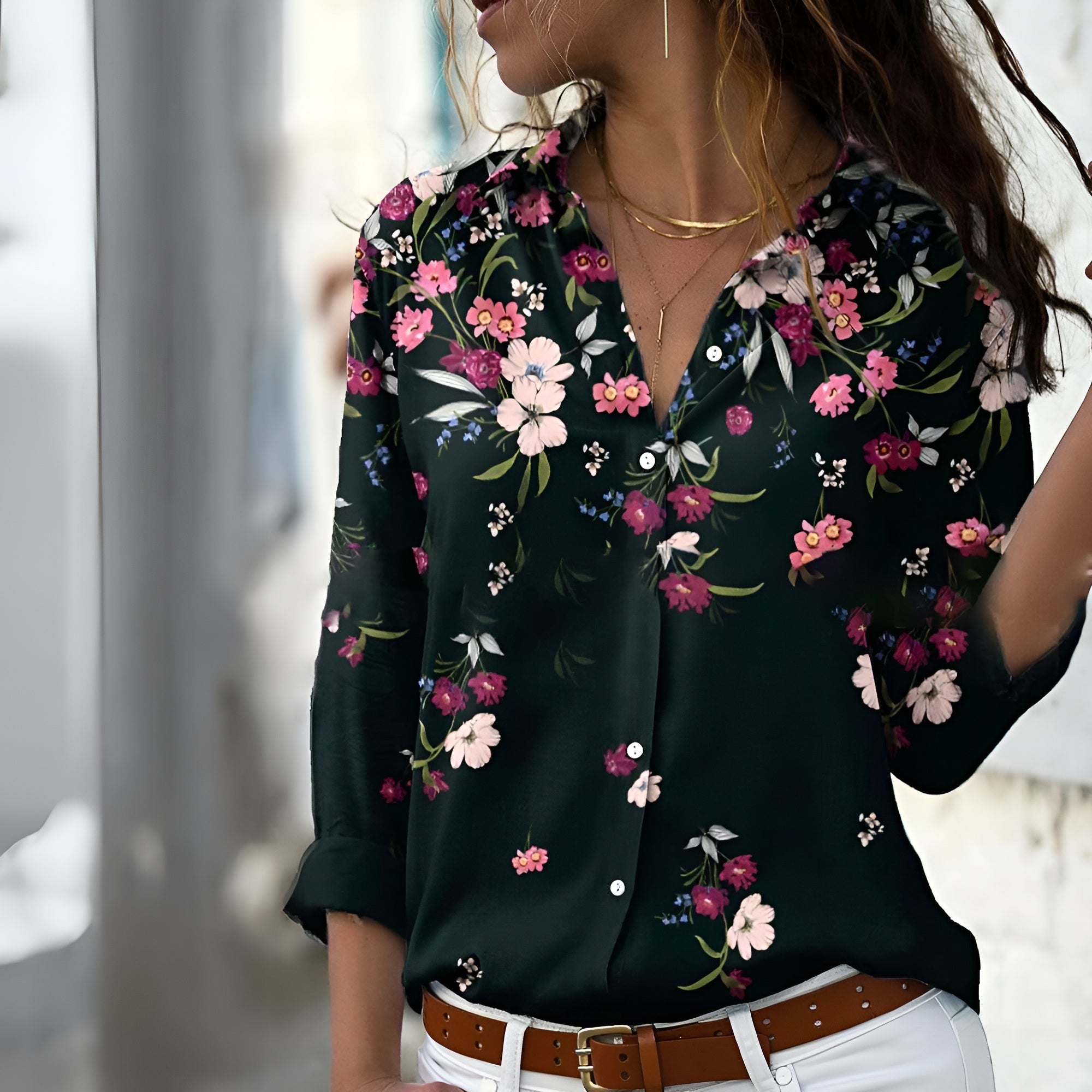 Bettina | Printed Casual Blouse