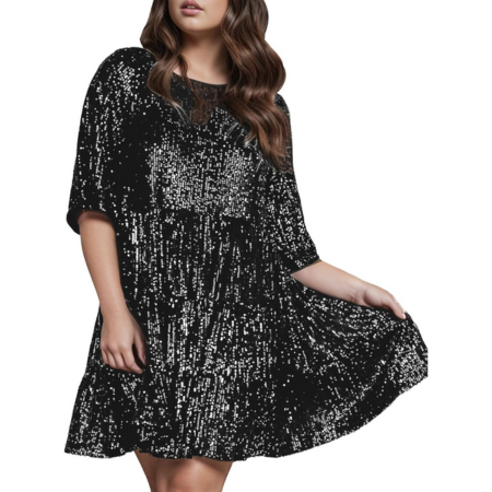 Zalara | Flowing Sequin Dress