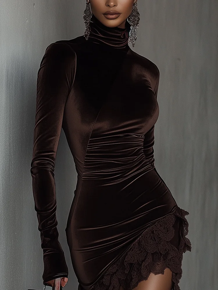 Elena | Mini Velvet Dress Chiara