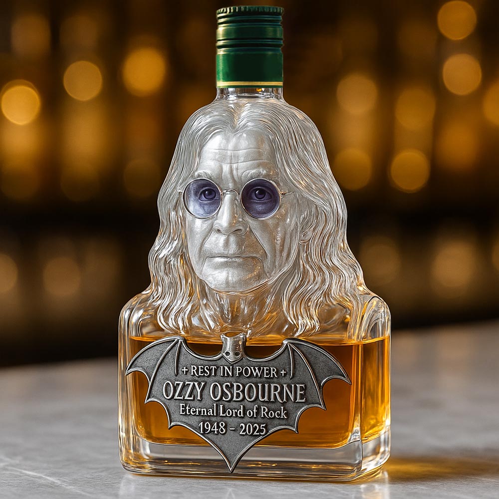 🖤Preserved in Glass — Whisky Bottle in Tribute to Ozzy Osbourne