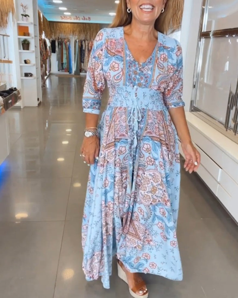 Noreen | Bohemian Flow Maxi Dress