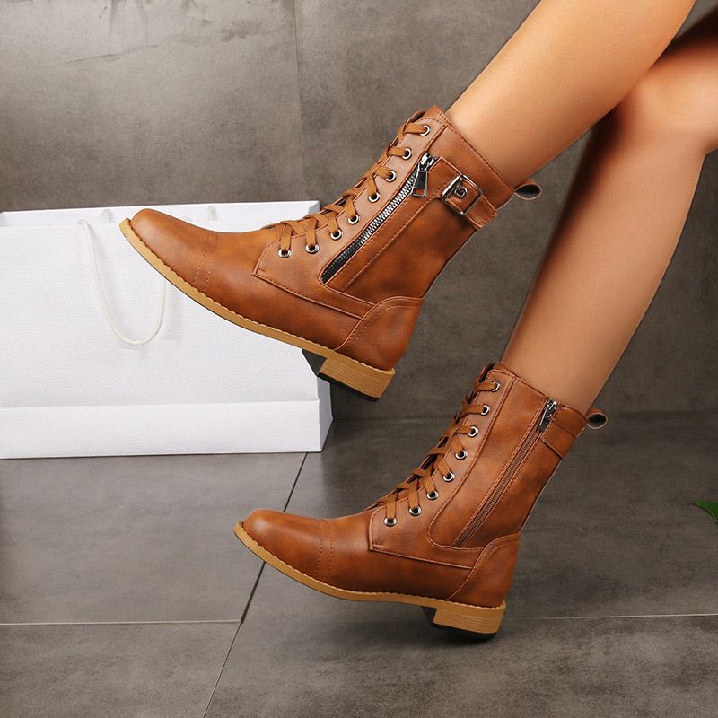 Marie | Women’s Lace-Up Leather Boots