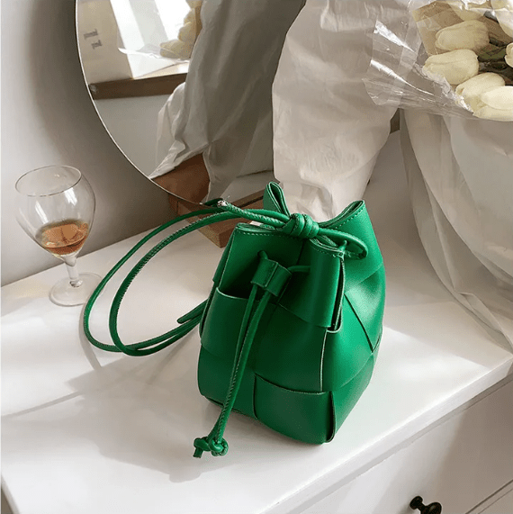 Tessara | Polished Crossbody Bucket Bag