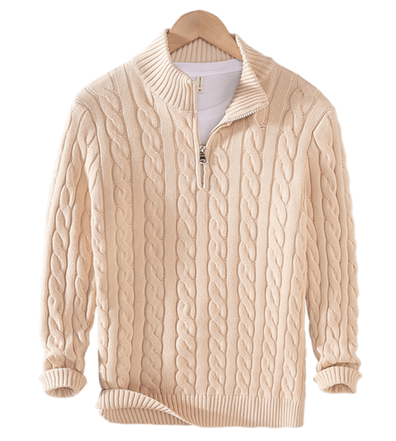 Anton | Chunky Patterned Knit Pullover