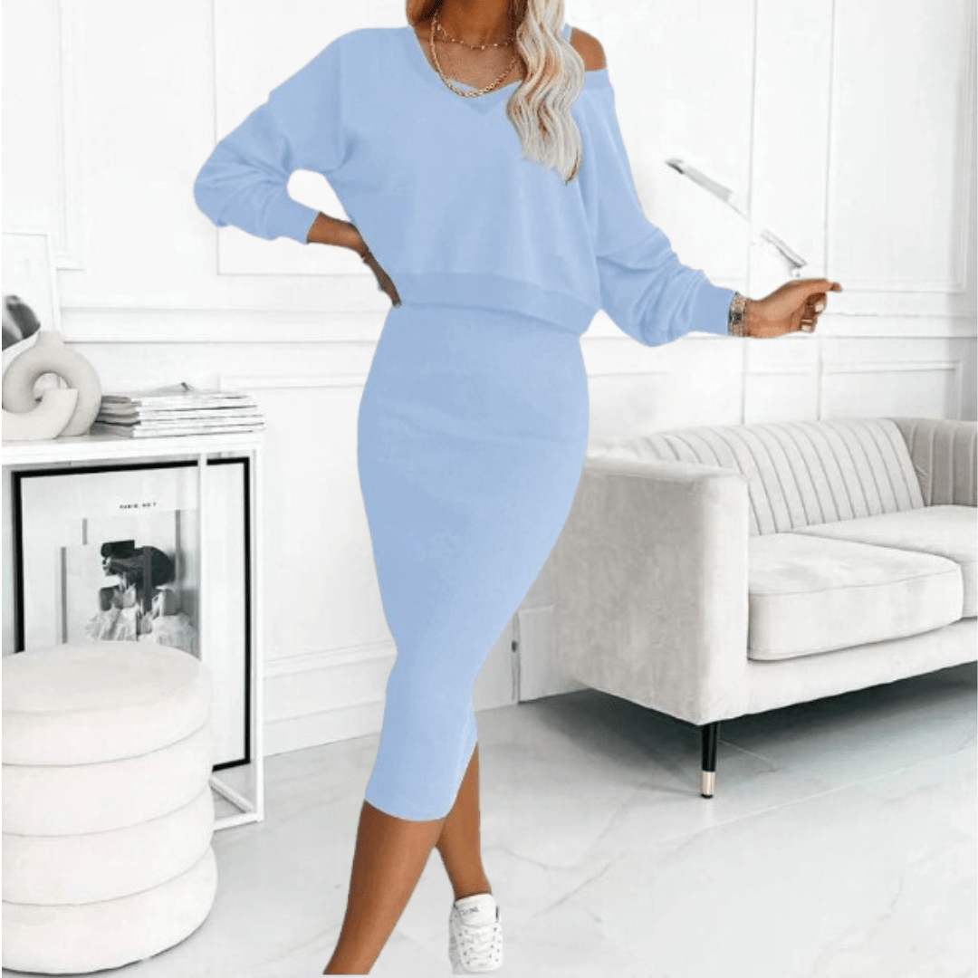Doretta | Chic Lounge Dress & Top Set