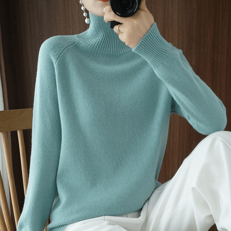 Leandra  | Sophisticated Clean Cut Turtleneck
