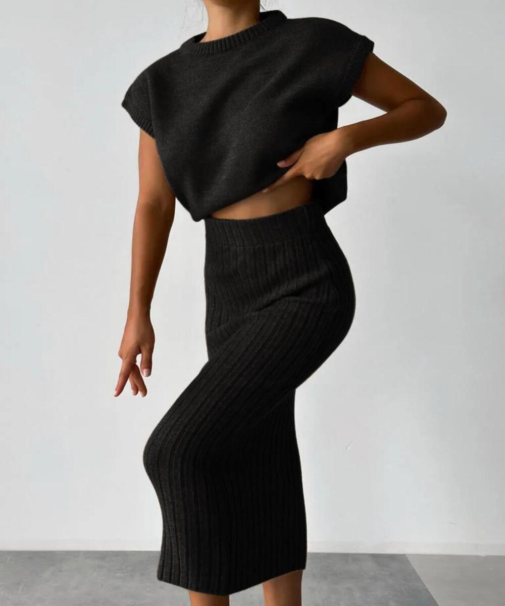 Celestine | Sophisticated Top & Midi Skirt