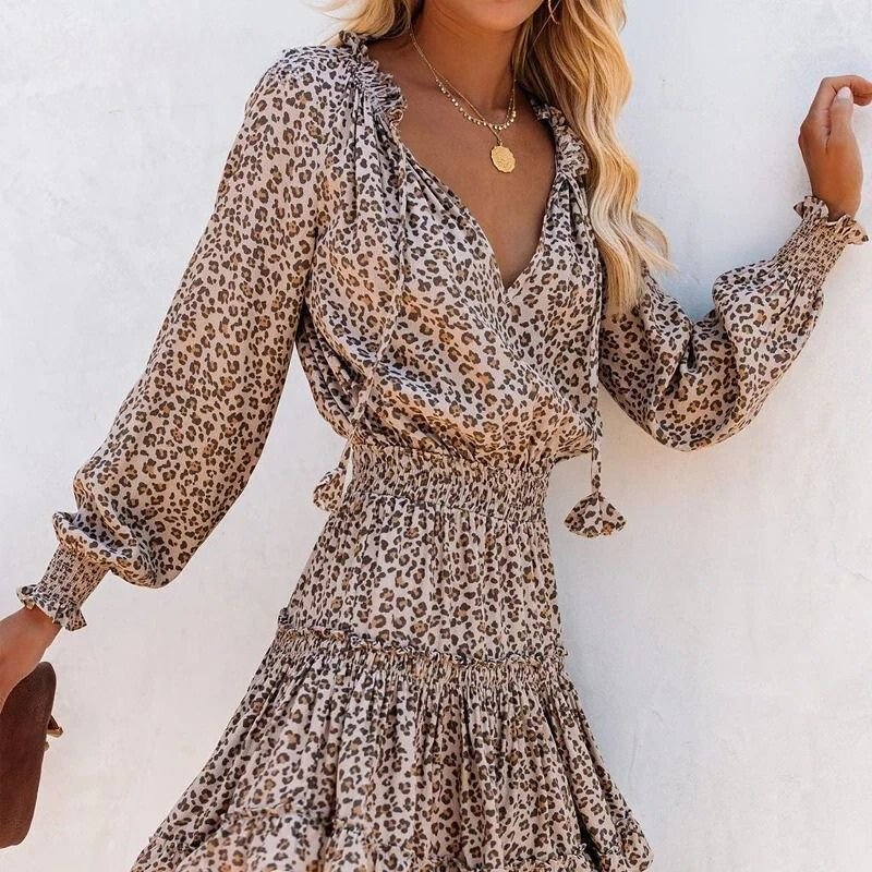 Zylarra | Emberspot Leopard Mini Dress