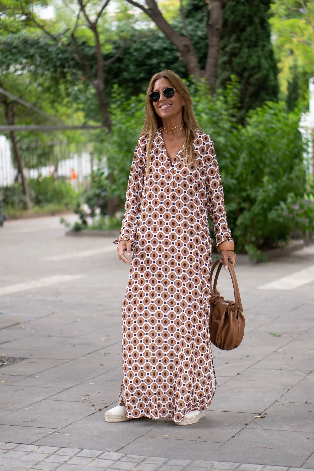 Christin | Flowy Printed Boho Maxi Dress