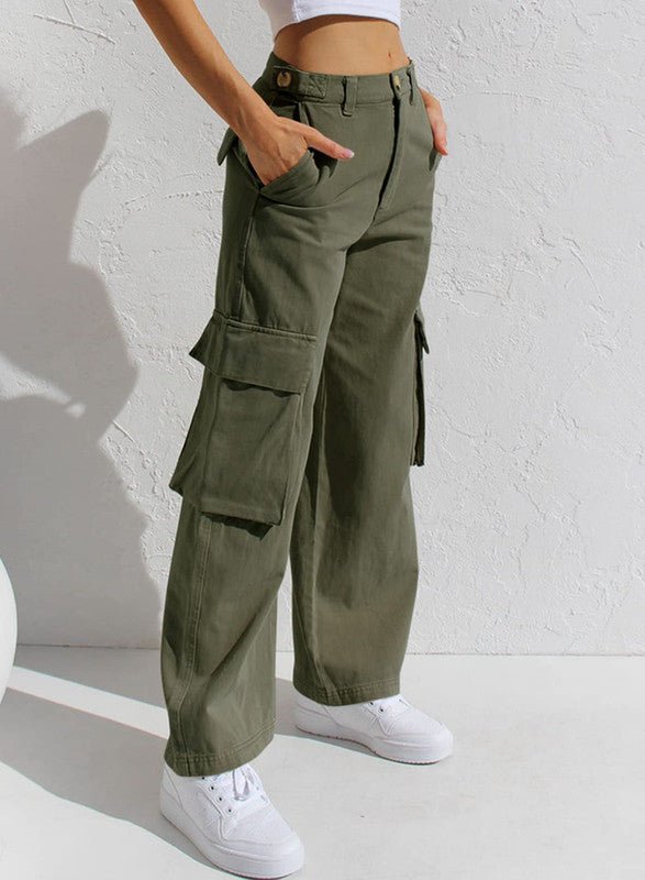 Corrine | Relaxed Wide-Leg Cargo Pants