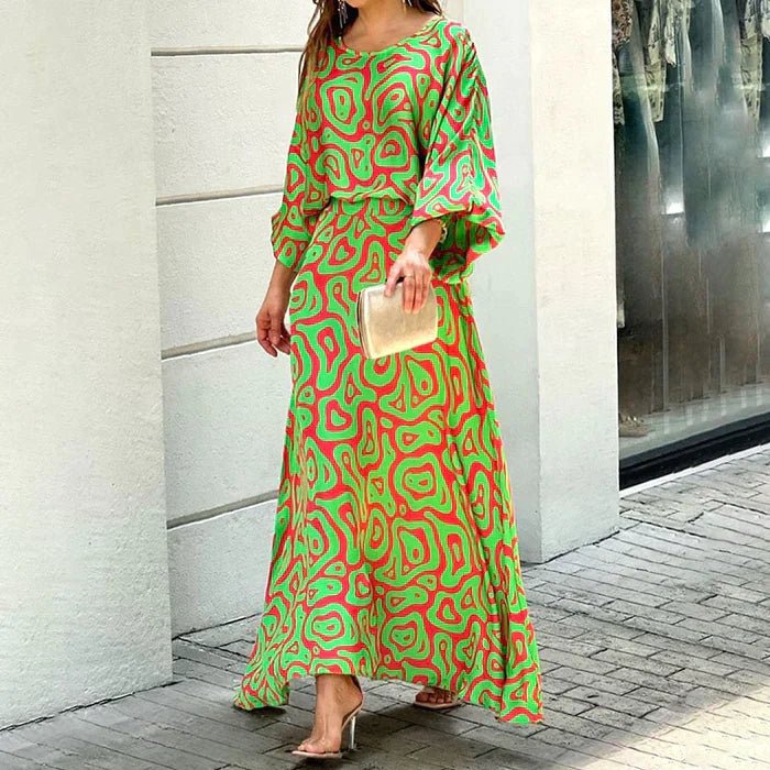 Haisley | Bohemian Printed Maxi Dress