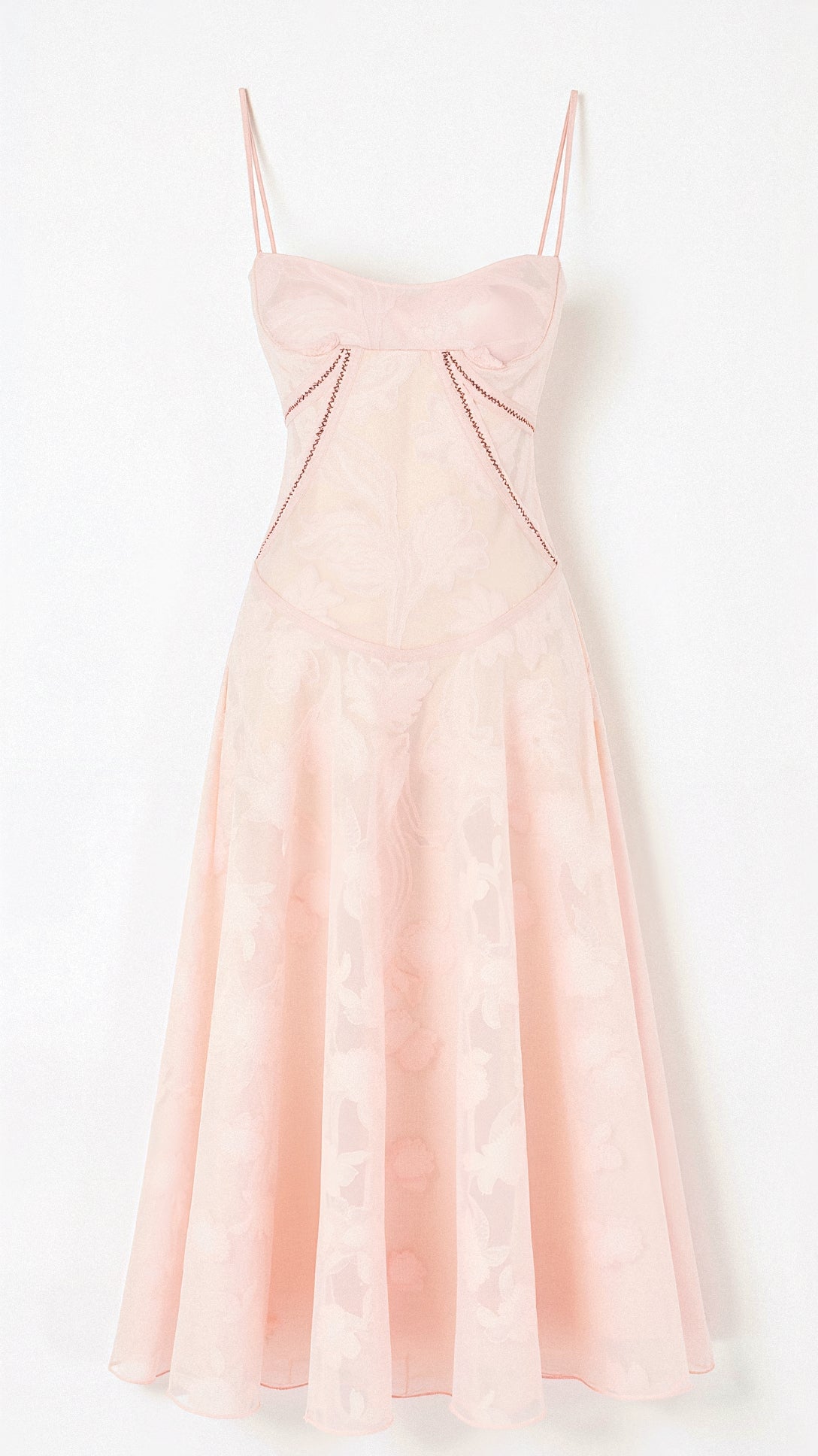 Elunara | Sheer Floral Maxi Dress