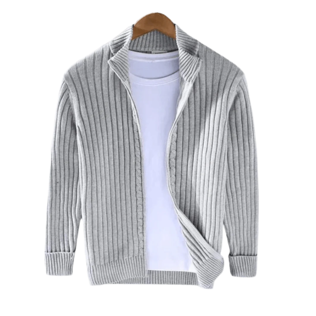 Men's Ridgeweave Ribbed Knit Cardigan – Dornivar