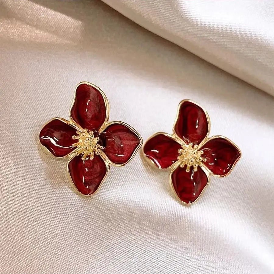 Novelle | Charming Glazed Flora Earrings