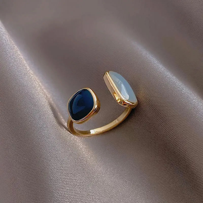 Marina | Elegant Ocean Dual Rings