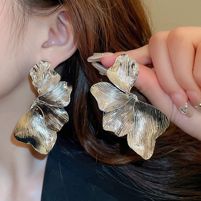 Lunara | Elegant Petal Statement Earrings