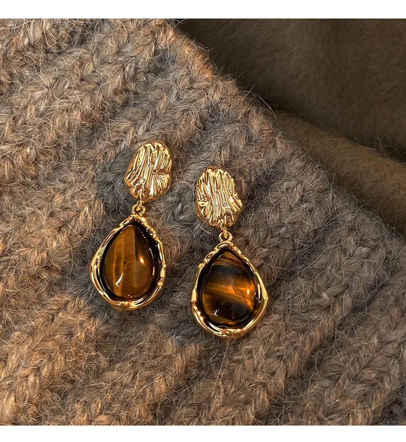 Virelli | Striking Tiger’s Eye Earrings