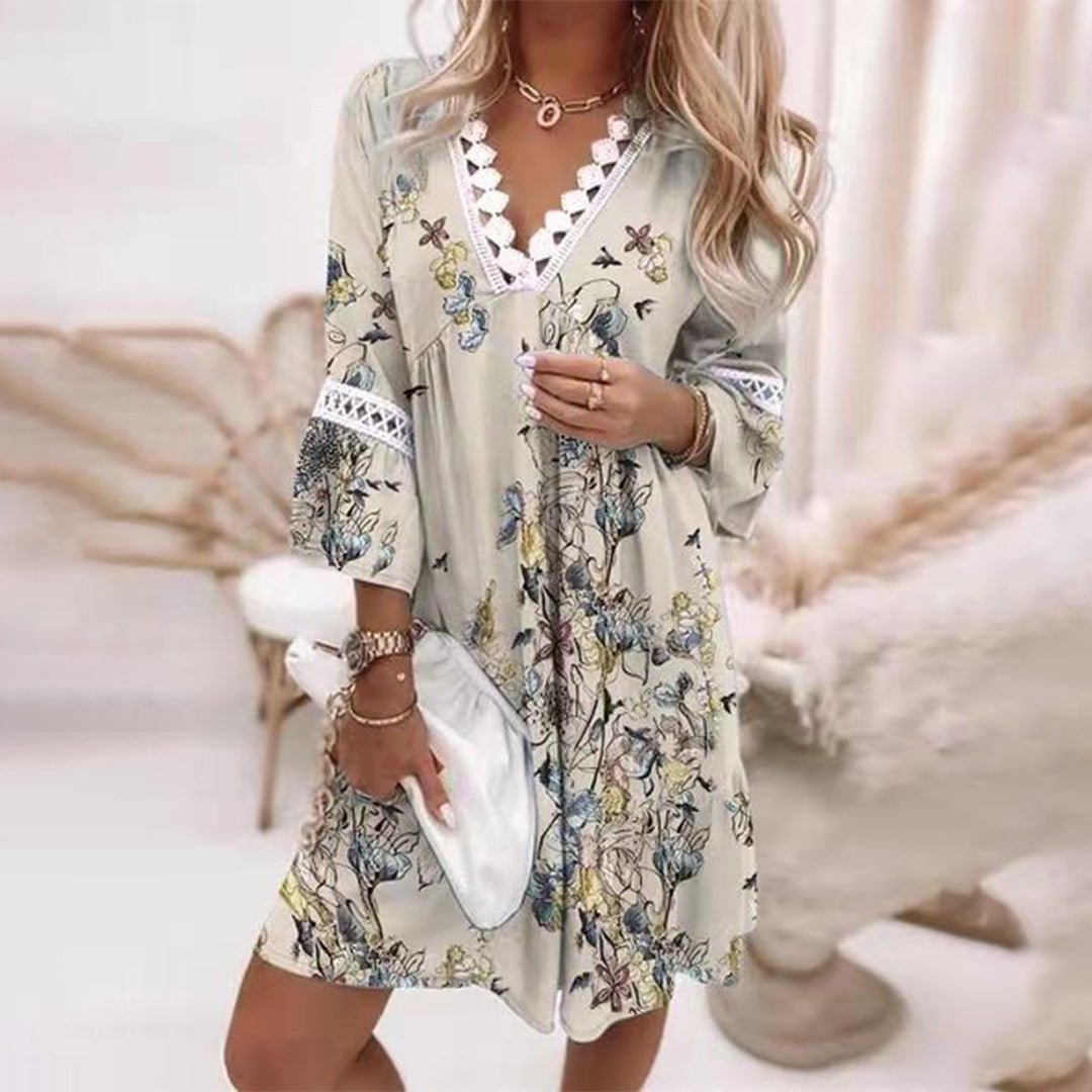 Solenya | Printed Boho Style Dress