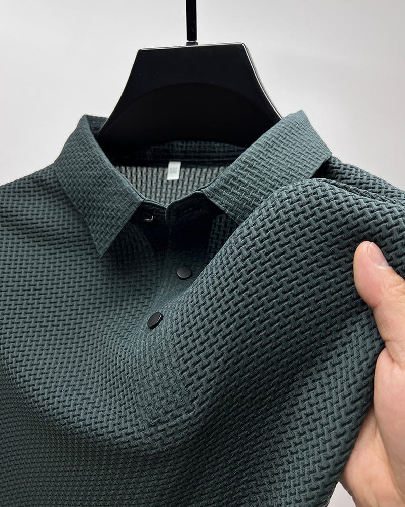 Axomar | Clean-Cut Structure Polo Shirt