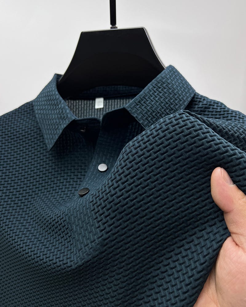 Axomar | Clean-Cut Structure Polo Shirt