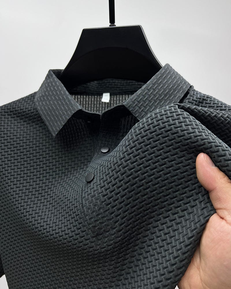 Axomar | Clean-Cut Structure Polo Shirt