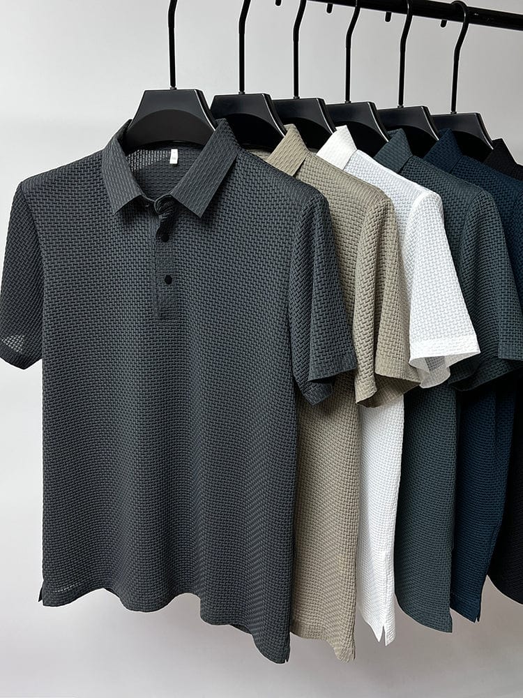 Axomar | Clean-Cut Structure Polo Shirt