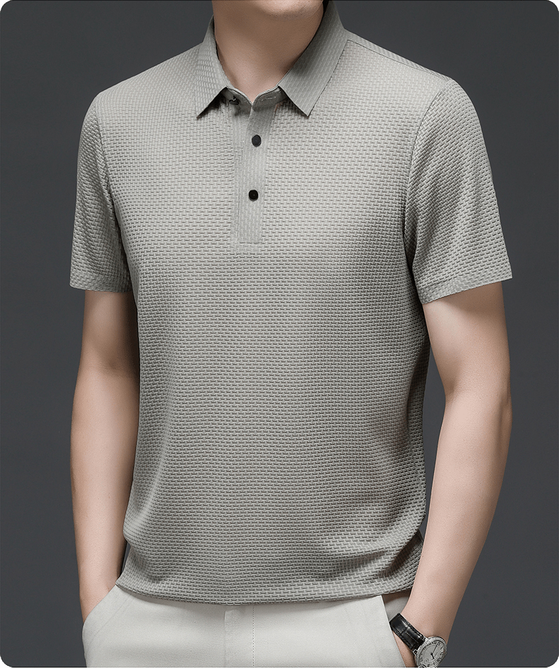 Axomar | Clean-Cut Structure Polo Shirt