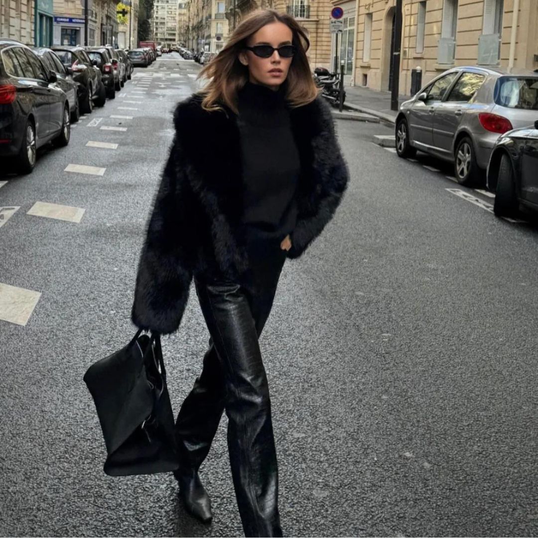 Veyla | Elegant Faux Fur Coat